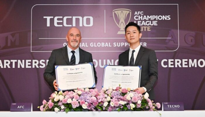 Tecno Resmi Menjadi Official Global Supporter untuk Kompetisi Sepak Bola Asia