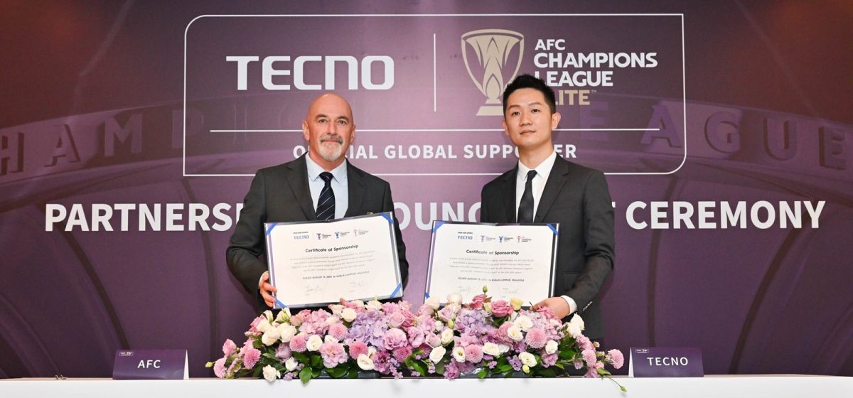 Tecno Resmi Menjadi Official Global Supporter untuk Kompetisi Sepak Bola Asia