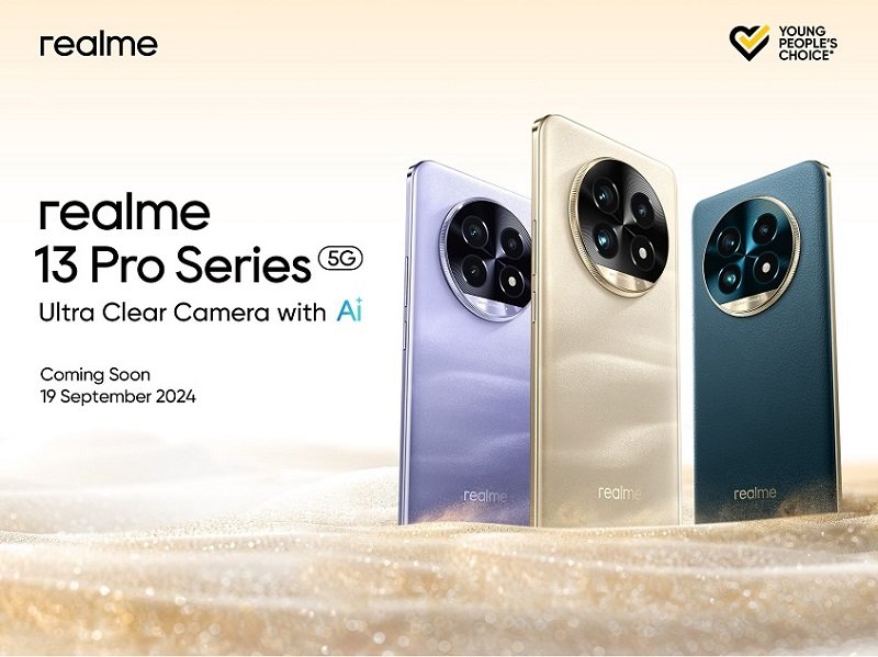 Realme 13 Pro Series 5G Siap Meluncur dengan Fotografi Ultra Jernih Berbasis AI pada 19 September 2024