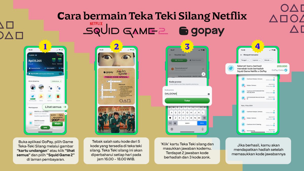 Kini Bisa Main Game Squid Game 2 di Aplikasi GoPay, Total Hadiah Lebih dari Rp200 Juta!